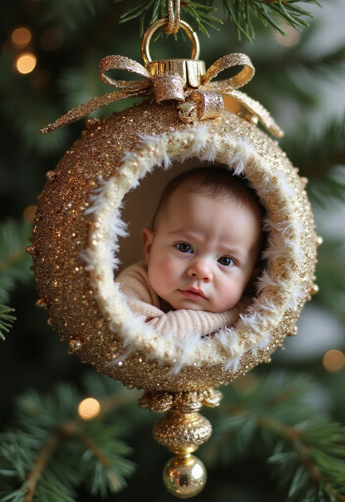 14 Crafty New Year Baby Announcement Ideas That Are Absolutely Adorable! - 7. Creative Keepsake Ornaments