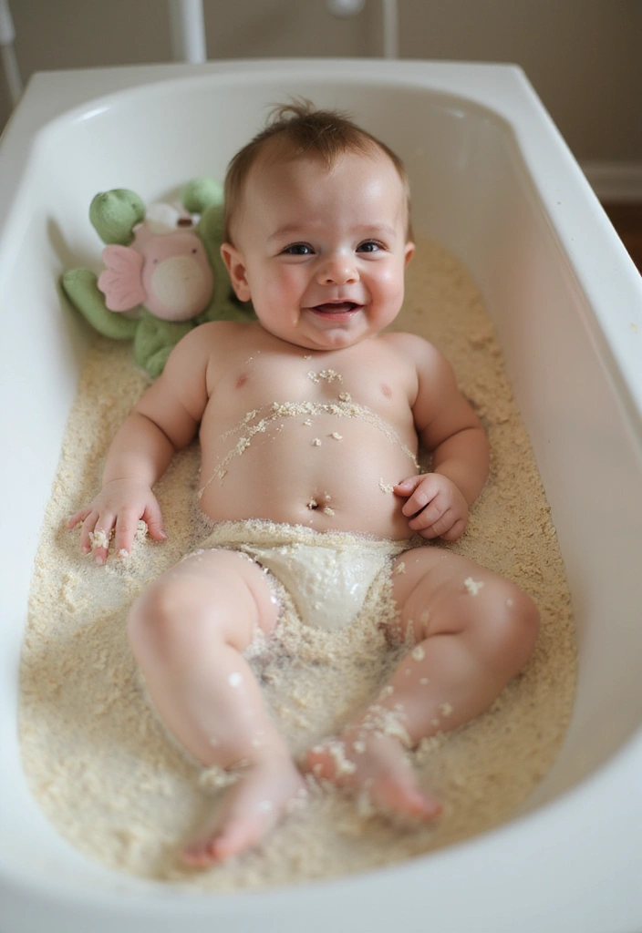 14 Home Remedies to Relieve Baby Cold Symptoms You Never Knew Existed! (Look at #7!) - 12. Oatmeal Baths