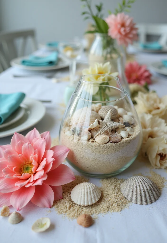 15 Coastal Baby Shower Decorations That Will Make Waves with Guests (You Won't Believe #7!) - 1. Seashell Centerpieces