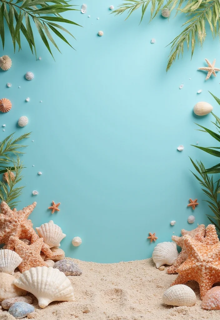 15 Coastal Baby Shower Decorations That Will Make Waves with Guests (You Won't Believe #7!) - 12. Beach-Themed Backdrop