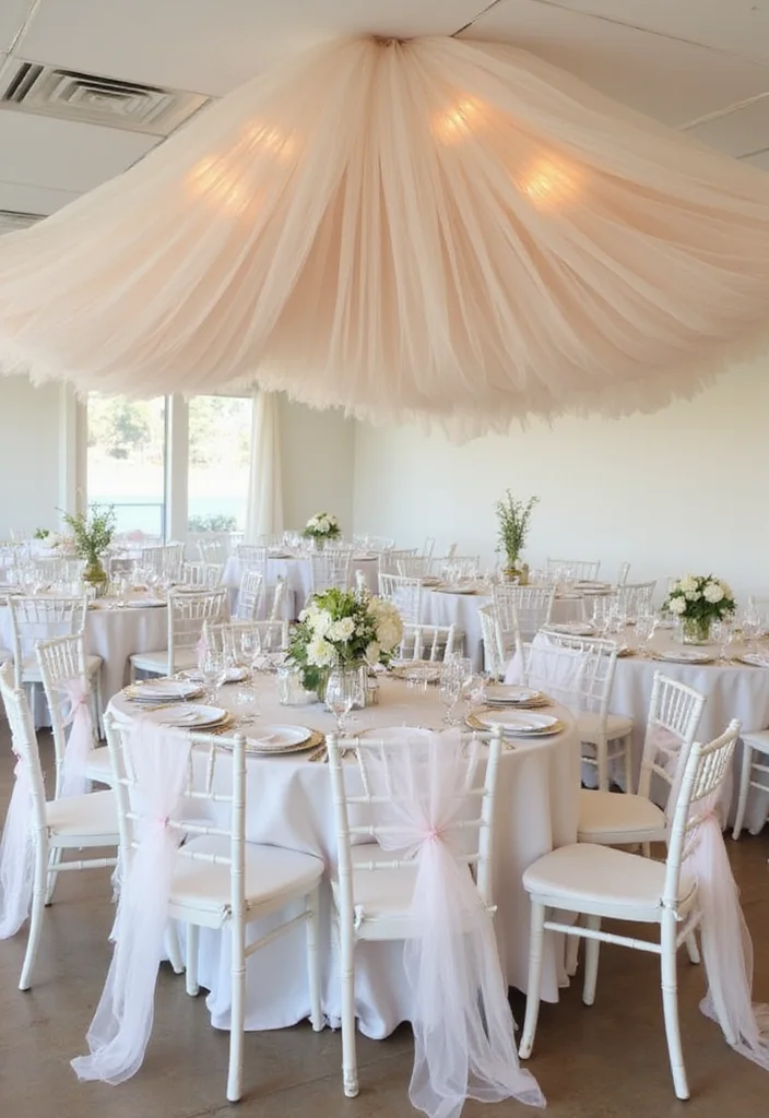 15 Coastal Baby Shower Decorations That Will Make Waves with Guests (You Won't Believe #7!) - 14. Tulle and Netting Decor