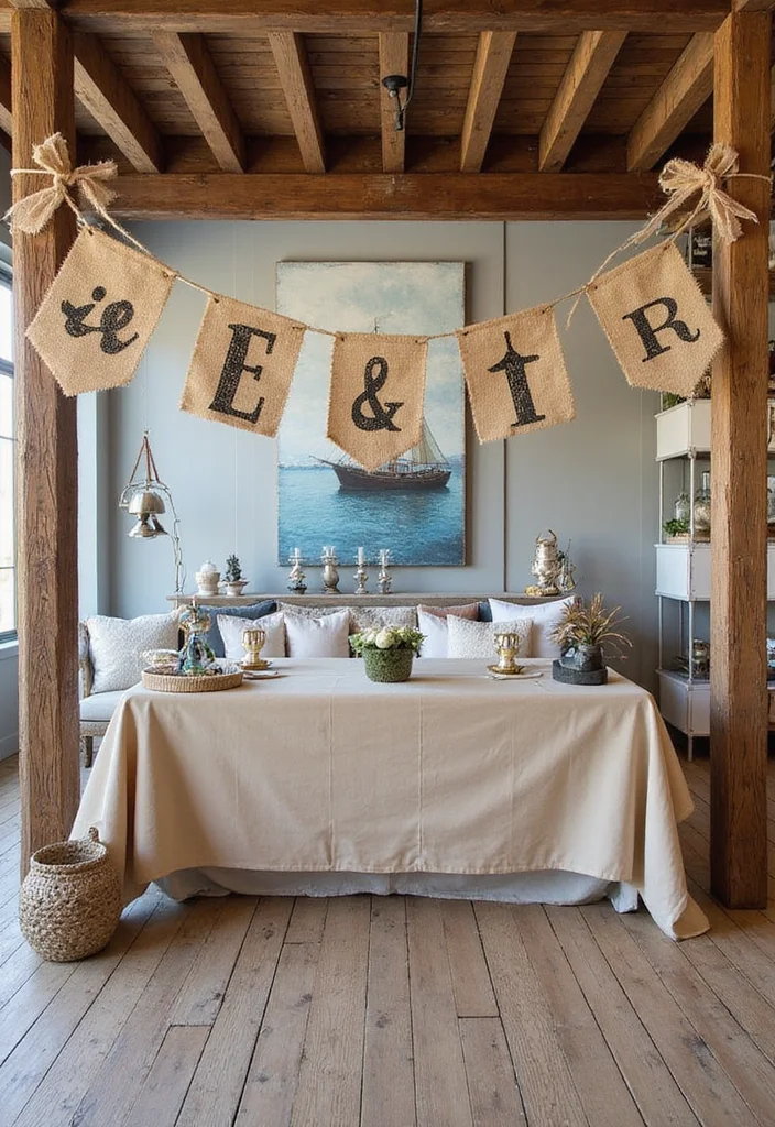 15 Coastal Baby Shower Decorations That Will Make Waves with Guests (You Won't Believe #7!) - 2. Nautical Banners