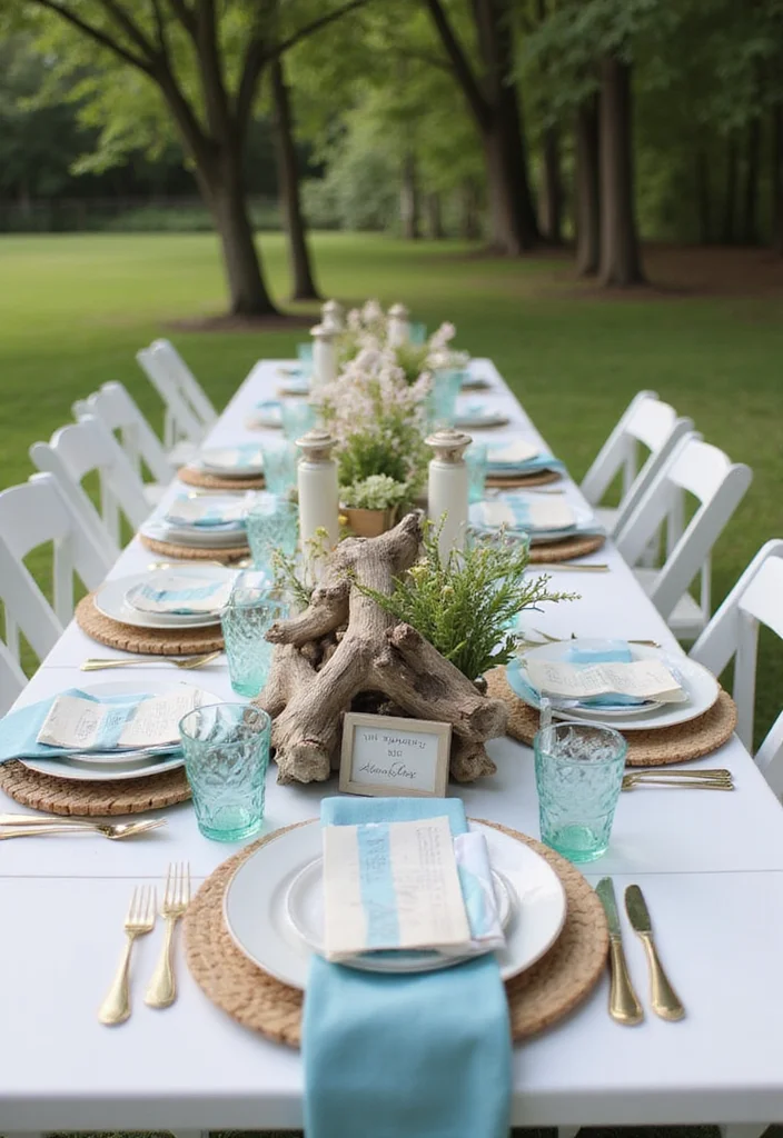 15 Coastal Baby Shower Decorations That Will Make Waves with Guests (You Won't Believe #7!) - 4. Driftwood Accents