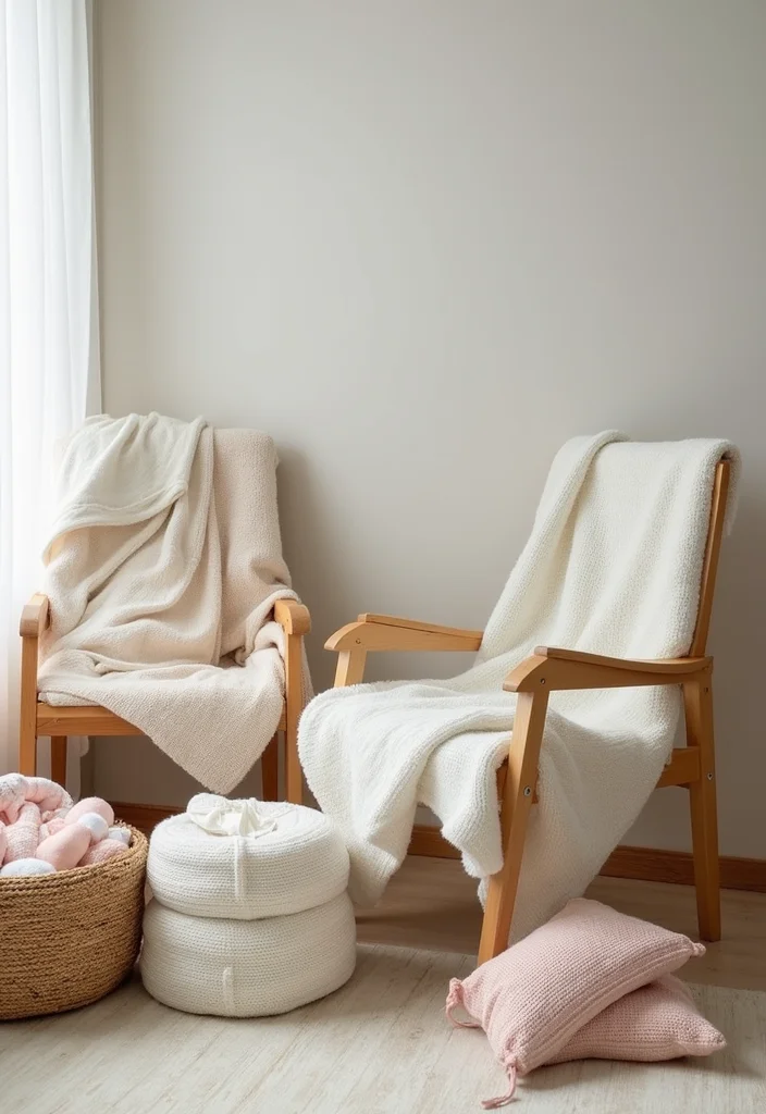 18 Magical Winter Princess Decor Ideas That'll Transform Your Baby Shower! - 10. Cozy Winter Blankets