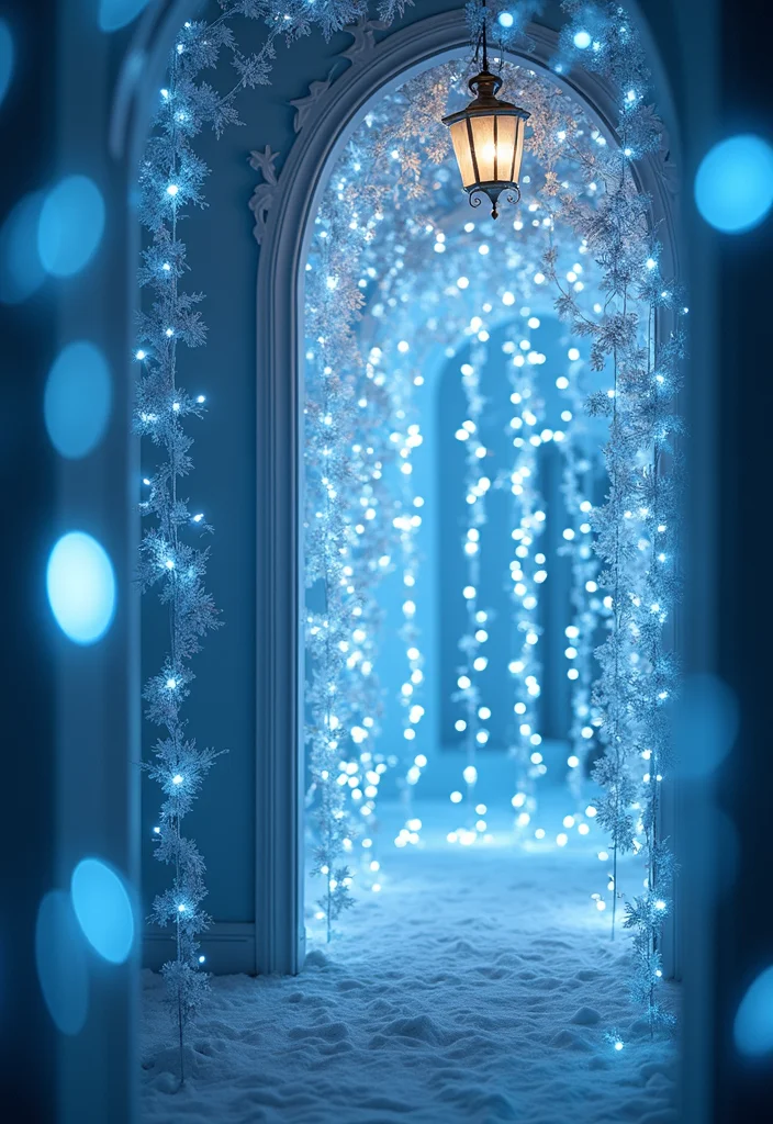 18 Magical Winter Princess Decor Ideas That'll Transform Your Baby Shower! - 12. Icy Blue and Silver Streamers