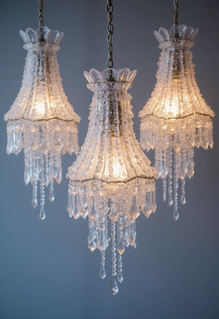 18 Magical Winter Princess Decor Ideas That'll Transform Your Baby Shower! - 14. Glimmering Chandeliers