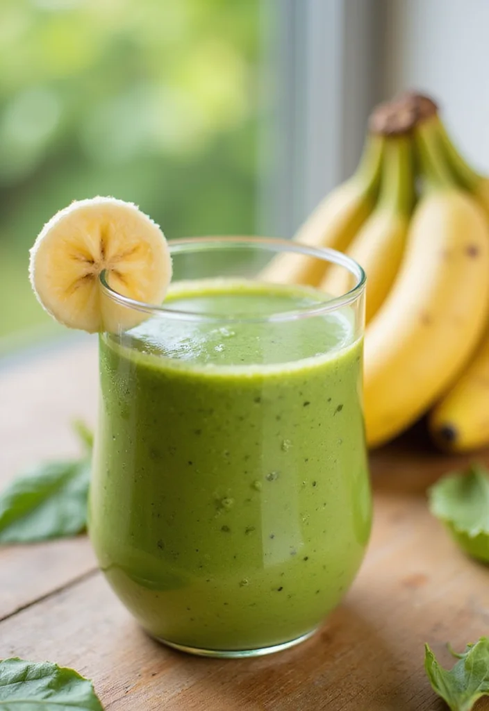20 Best Iron-Rich Baby Foods That Are Super Nutrient-Dense (#15 Will Surprise You!) - 3. Spinach and Banana Smoothie