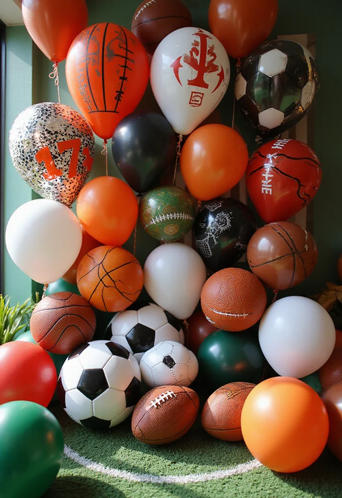 20 Epic Balloon Theme Ideas for Kids' Birthdays That Will Make Planning a Breeze! - 11. Sports Extravaganza