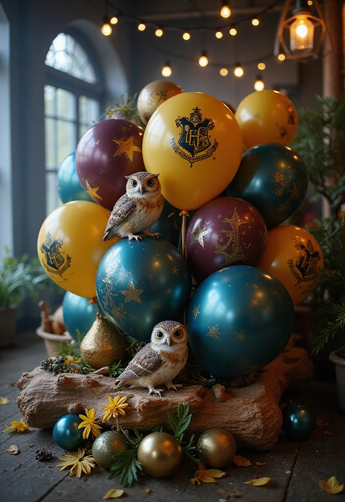 20 Epic Balloon Theme Ideas for Kids' Birthdays That Will Make Planning a Breeze! - 15. Magical Hogwarts