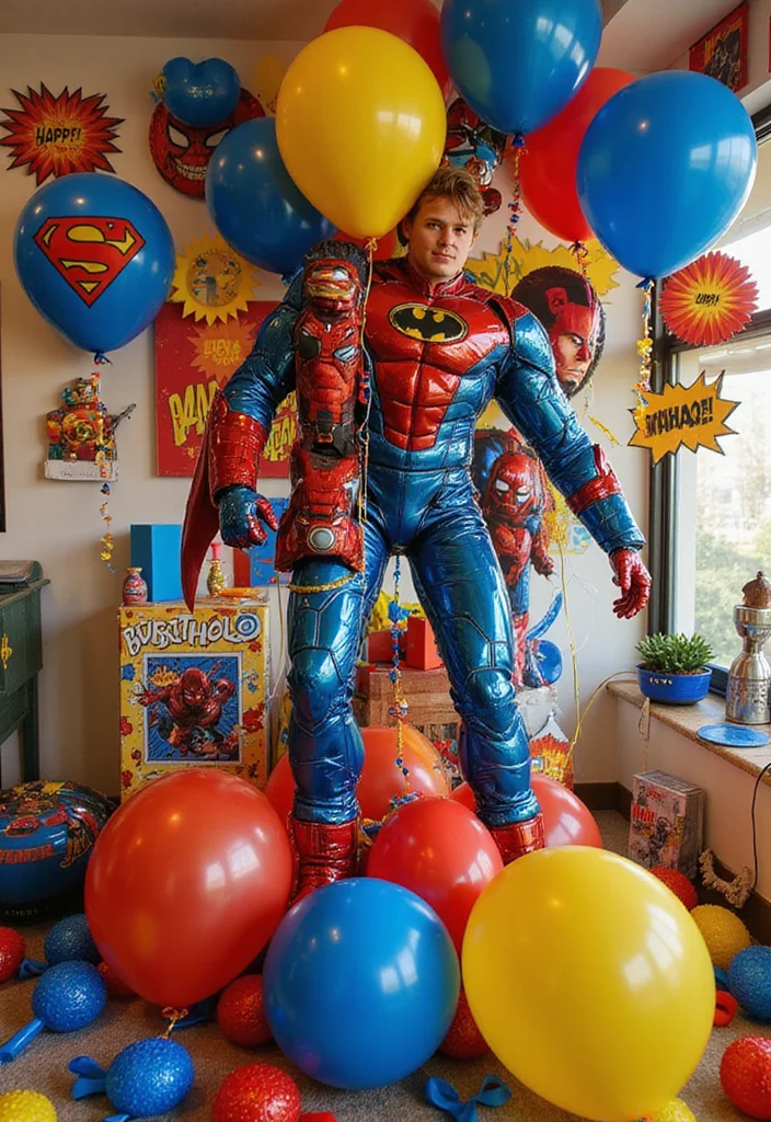 20 Epic Balloon Theme Ideas for Kids' Birthdays That Will Make Planning a Breeze! - 7. Superhero Bash