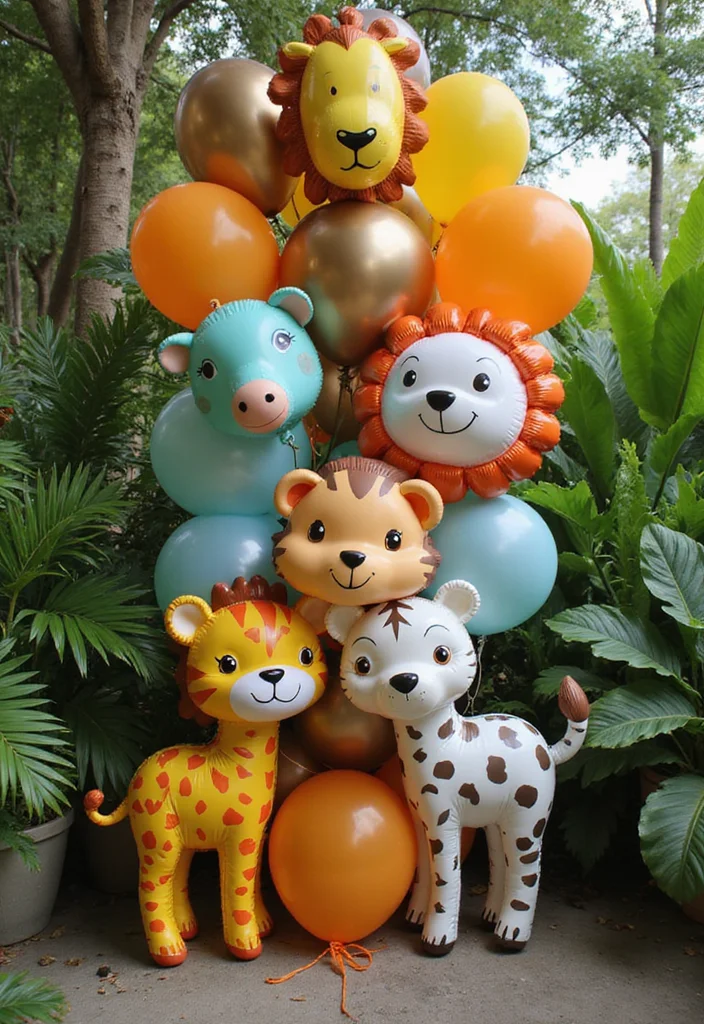 20 Epic Balloon Theme Ideas for Kids' Birthdays That Will Make Planning a Breeze! - 8. Wild Safari Adventure