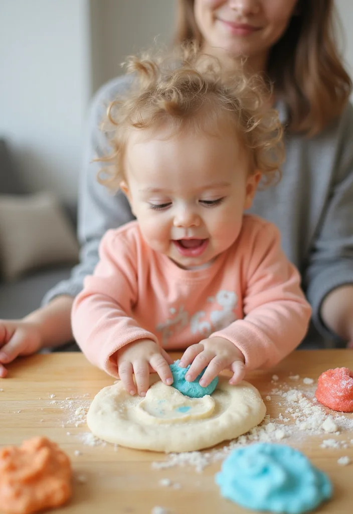 20 Interactive Playtime Activities for Babies That Strengthen Your Bond (Don't Miss #12!) - 13. Cloud Dough Creations