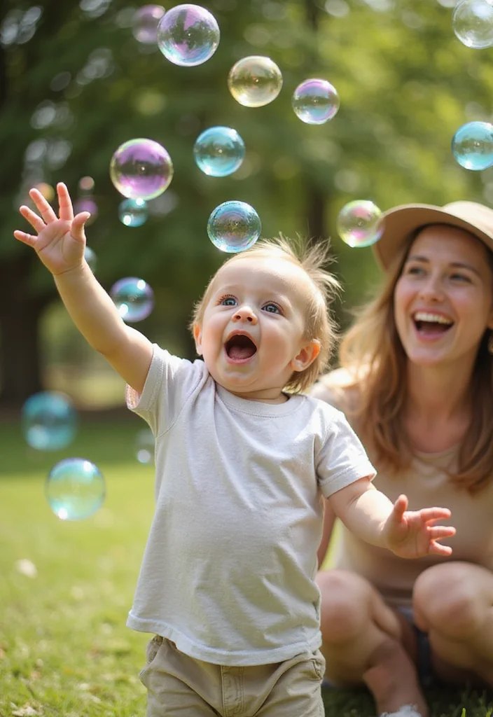 20 Interactive Playtime Activities for Babies That Strengthen Your Bond (Don't Miss #12!) - 9. Bubble Bonanza