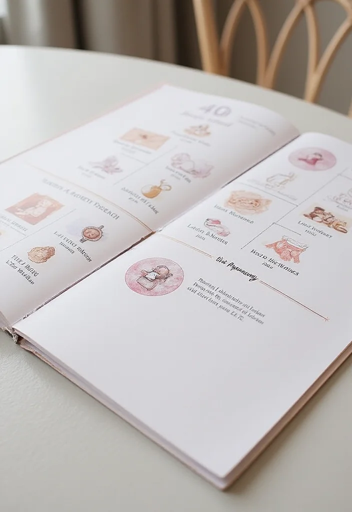 20 Stunning Decorating Ideas for Your Virtual Baby Shower (Guests Will Be Amazed!) - 13. Baby Milestone Timeline