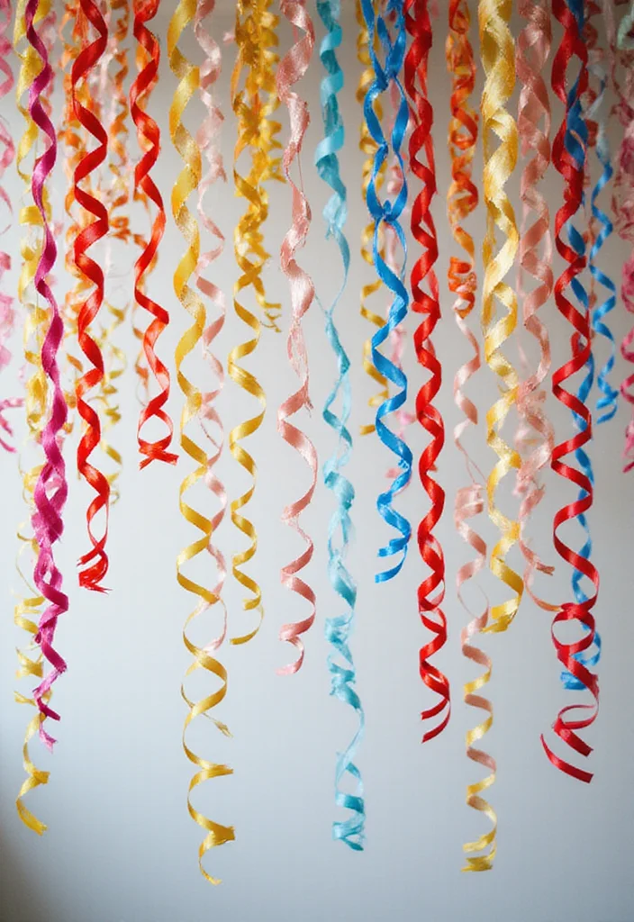 20 Stunning Decorating Ideas for Your Virtual Baby Shower (Guests Will Be Amazed!) - 14. Colorful Streamers