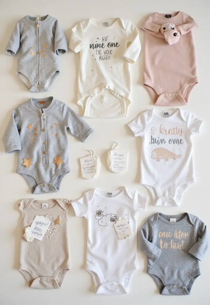 20 Twinkle Twinkle Little Star Baby Shower Ideas That Will Make You Shine Bright! - 18. Starry Day of the Week Outfits