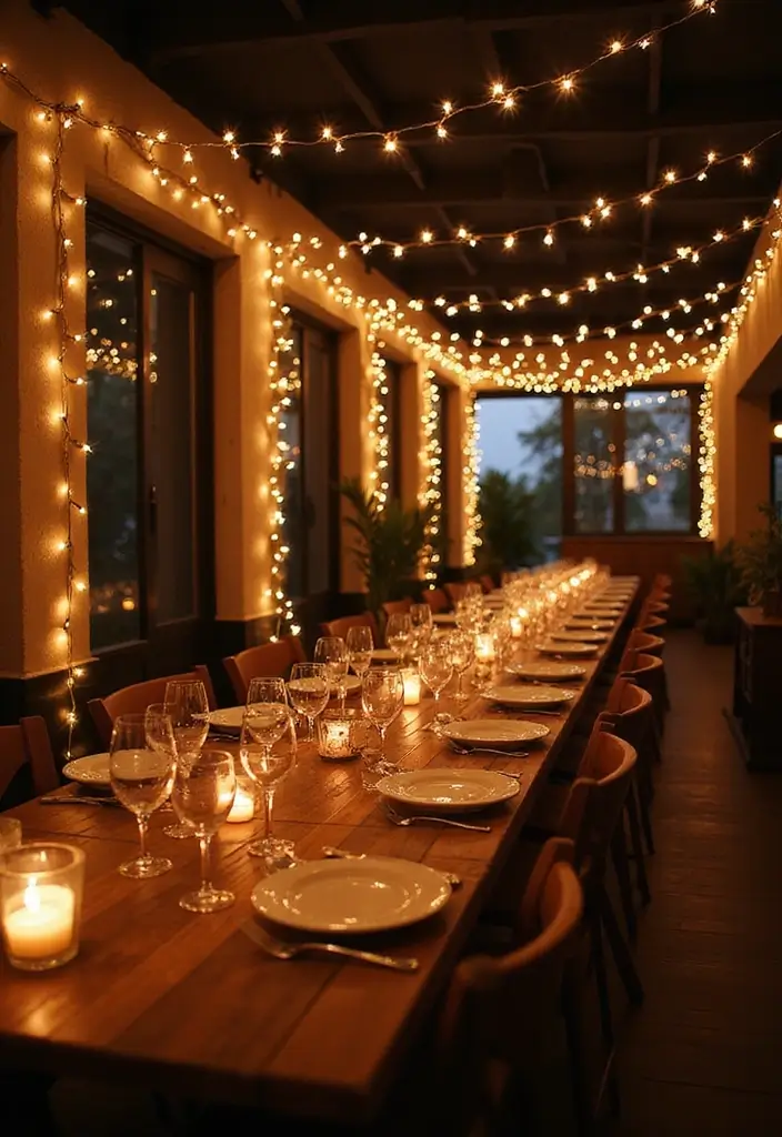 20 Twinkle Twinkle Little Star Baby Shower Ideas That Will Make You Shine Bright! - 9. Twinkling String Lights