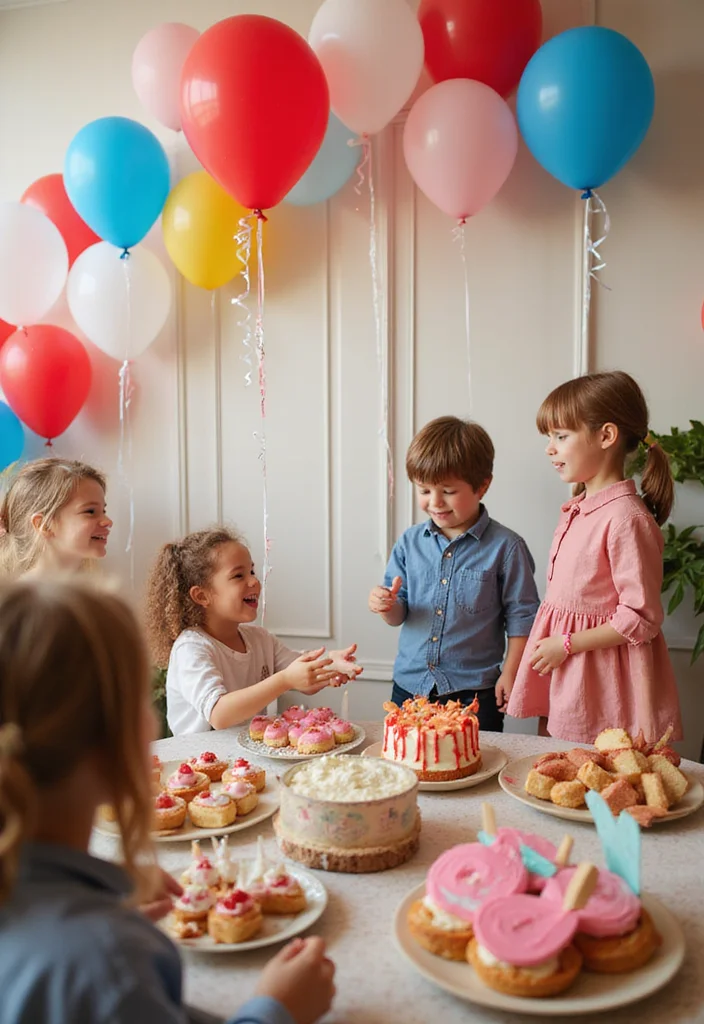 20 Whimsical Baby Birthday Inspirations with Clouds, Stars & Balloons (You’ll Love #3!) - 16. Flying High with Balloons