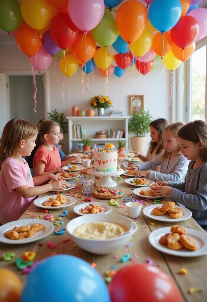 20 Whimsical Baby Birthday Inspirations with Clouds, Stars & Balloons (You’ll Love #3!) - 9. Balloon Fiesta