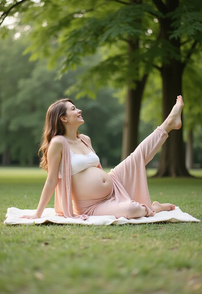 21 Dreamy Pregnancy Photoshoot Poses in Nature That Will Leave You Breathless! - 10. Bump in the Air