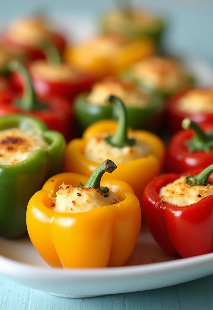 22 Budget Baby Shower Snacks That Are Delicious and Easy on Your Wallet (You Won't Believe #15!) - 7. Cheese-Stuffed Mini Peppers