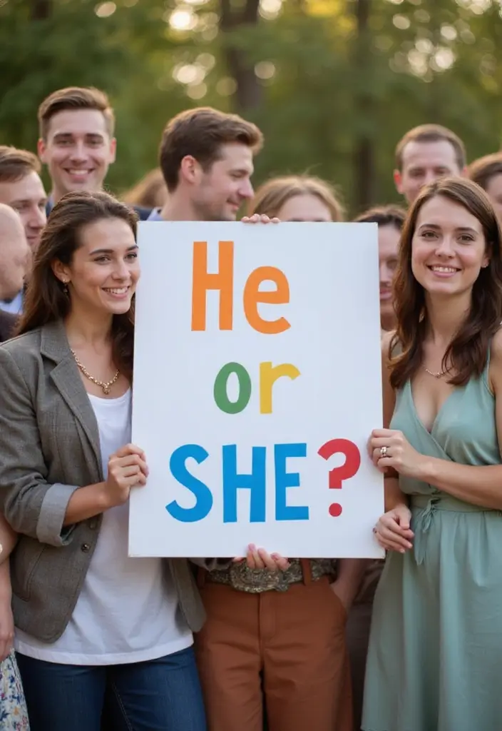 25 DIY Gender Reveal Ideas That Will Make Your Party Unforgettable (Wait Until You See #12!) - 11. Gender Reveal Signs