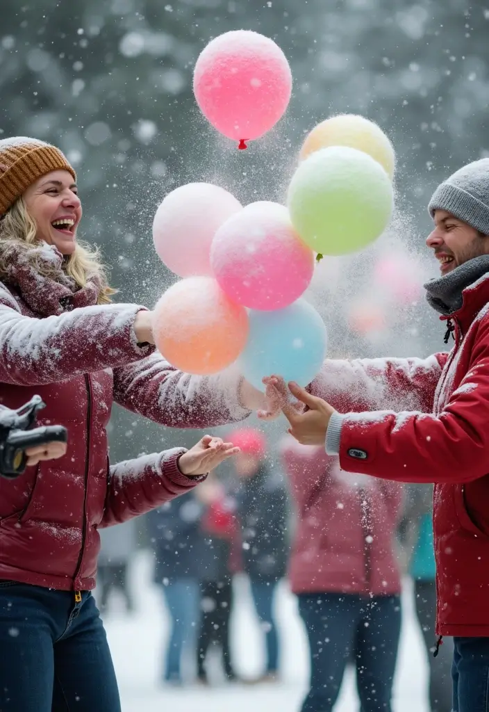 25 DIY Gender Reveal Ideas That Will Make Your Party Unforgettable (Wait Until You See #12!) - 19. Gender Reveal Snowball Fight