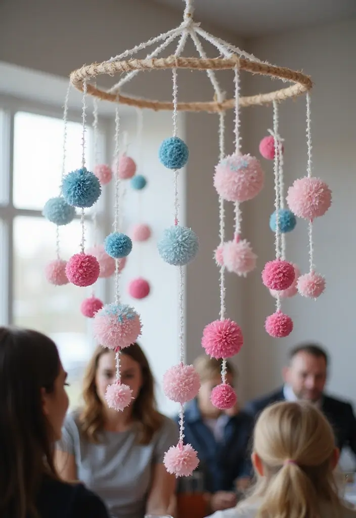 25 DIY Gender Reveal Ideas That Will Make Your Party Unforgettable (Wait Until You See #12!) - 25. DIY Gender Reveal Mobile