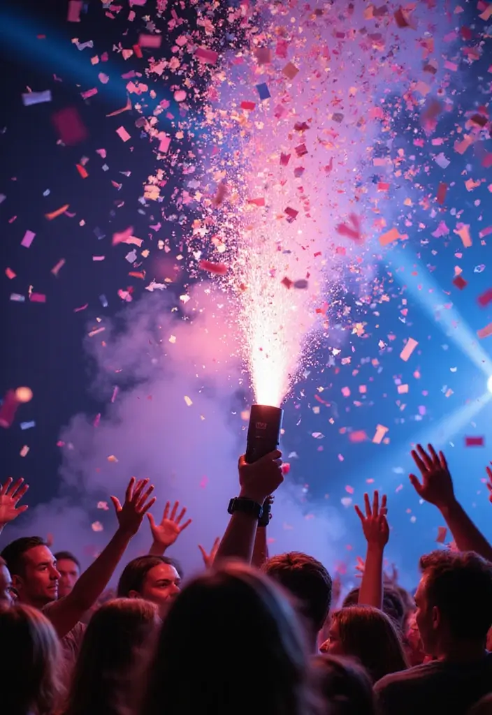 25 DIY Gender Reveal Ideas That Will Make Your Party Unforgettable (Wait Until You See #12!) - 5. Confetti Cannon