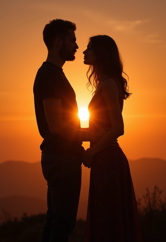 25 Stunning Pregnancy Couples Photo Shoot Ideas That Will Leave You Breathless! - 1. Silhouette at Sunset