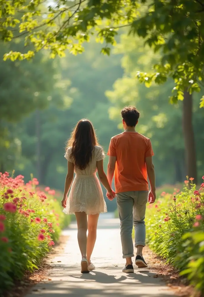 25 Stunning Pregnancy Couples Photo Shoot Ideas That Will Leave You Breathless! - 17. Promenade in the Park