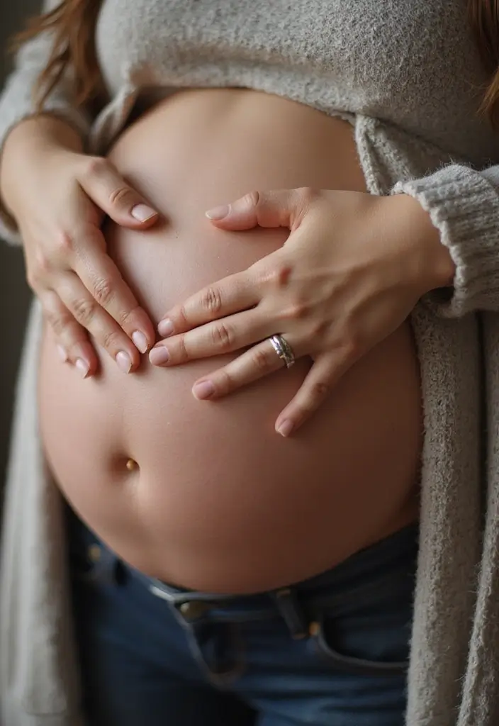 25 Stunning Pregnancy Couples Photo Shoot Ideas That Will Leave You Breathless! - 18. Artistic Close-Ups