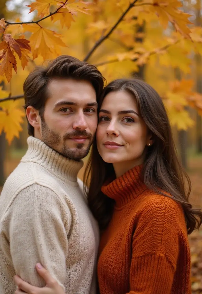 25 Stunning Pregnancy Couples Photo Shoot Ideas That Will Leave You Breathless! - 8. Seasonal Themes