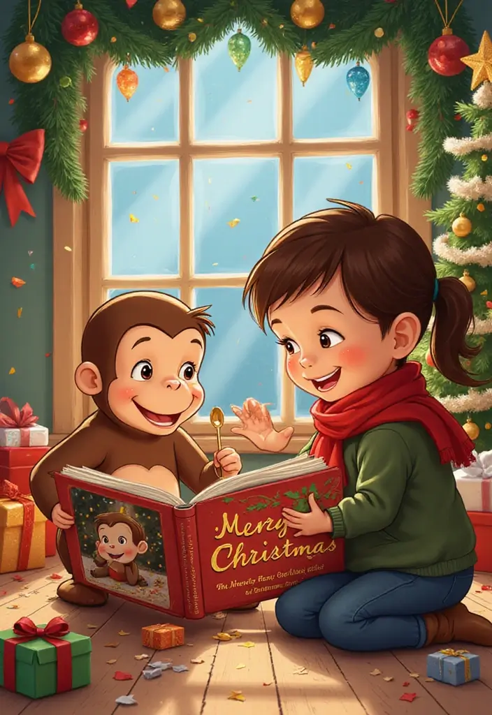 7 Enchanting Christmas Stories to Read to Your Baby (Perfect for Cozy Nights!) - 4. Merry Christmas, Curious George