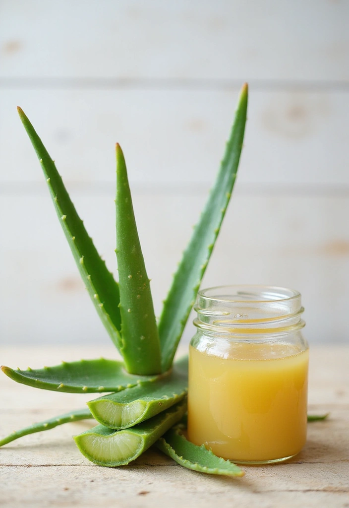 9 DIY Hair Masks for Postpartum Hair Loss That You Can Make at Home (Don't Miss #6!) - 5. Aloe Vera & Coconut Oil Soothing Mask