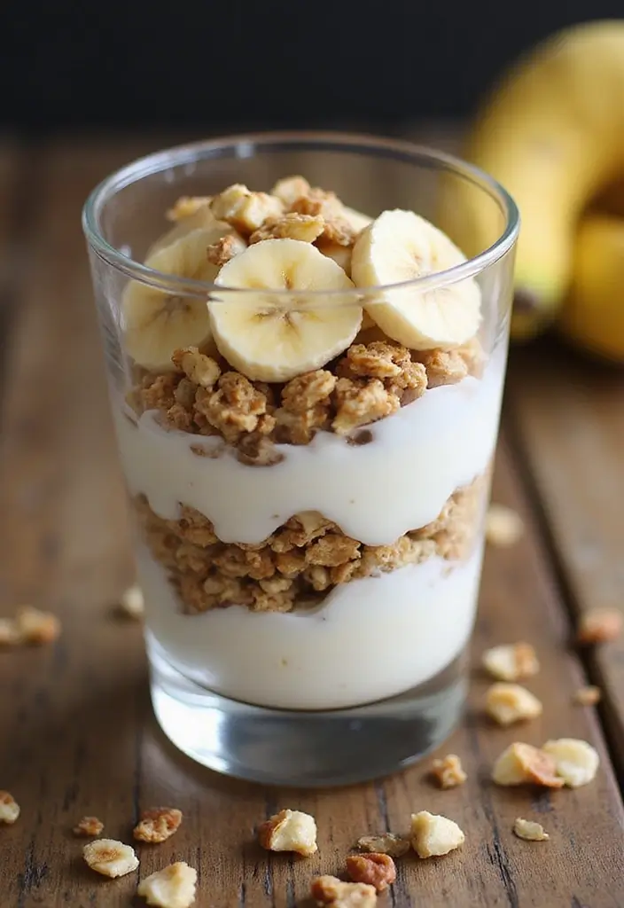 Discover the Banana Bliss: 7 Snacks That Will Boost Your Energy While Breastfeeding! - 3. Banana Yogurt Parfait