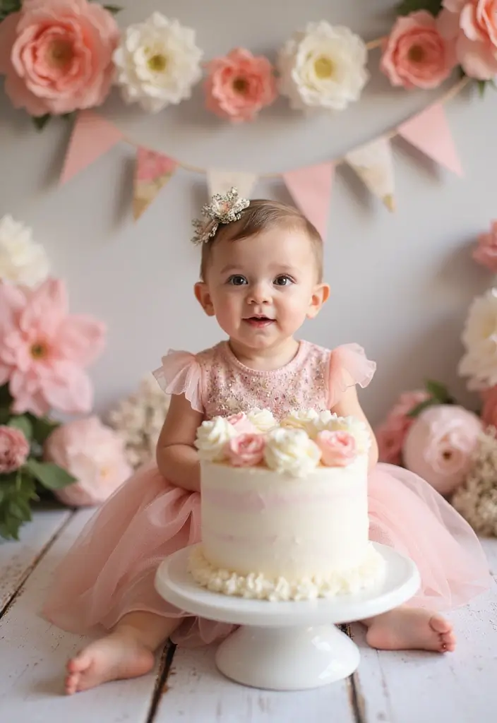 The 10 Best Cake Smash Themes for Capturing Your Baby's First Birthday Magic! - 1. Whimsical Wonderland