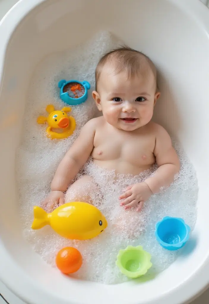 Tiny Toes, Big Needs: The Real Baby Essentials Guide - 8. Baby Bathtub: Bath Time Bliss
