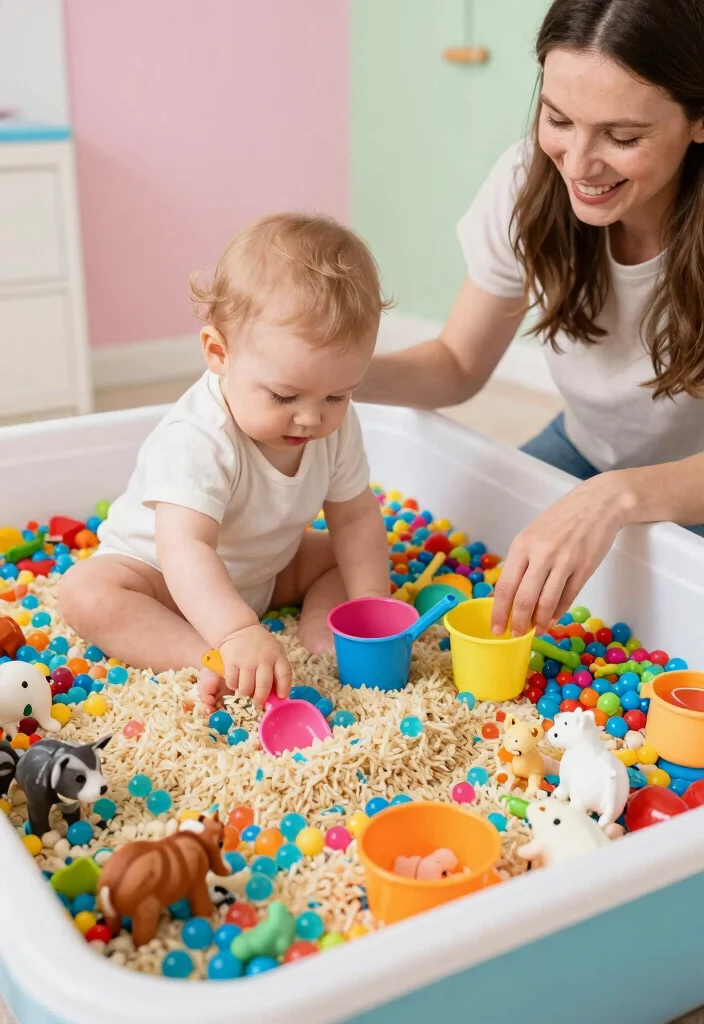 10 Creative Activities That'll Supercharge Your Baby's Cognitive Growth (You Won't Believe #7!) - 1. Sensory Bins: Exploring Textures