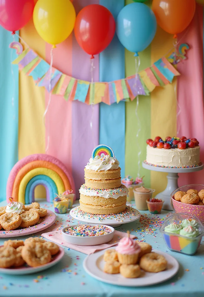 10 Cutest First Birthday Themes for Girls That Will Melt Your Heart! - 5. Rainbow Bright
