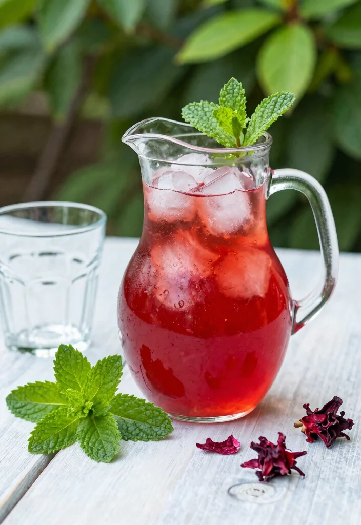 14 Delicious Drinks During Pregnancy That'll Keep You Hydrated and Happy! - 8. Sweet and Spicy Hibiscus Iced Tea
