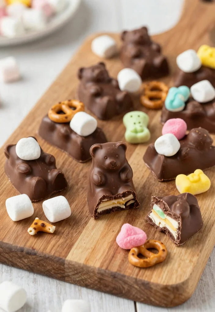 15 Bear-Themed Party Foods That'll Have Your Guests Roaring with Delight! - 11. Chocolate Bear Bark 1