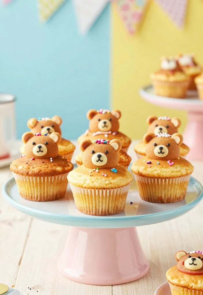 15 Bear-Themed Party Foods That'll Have Your Guests Roaring with Delight! - 13. Bear Pancake Muffins 1