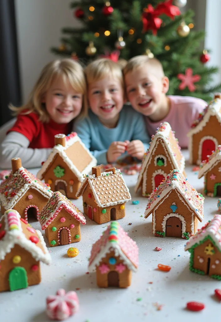 20 Easy Winter Crafts for Moms and Babies to Get Crafty This Christmas Season! - 16. Mini Gingerbread Houses