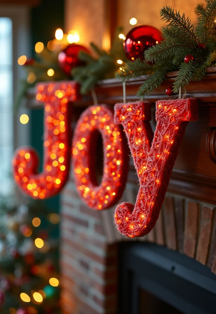 20 Easy Winter Crafts for Moms and Babies to Get Crafty This Christmas Season! - 4. Cozy Yarn Wrapped Letters