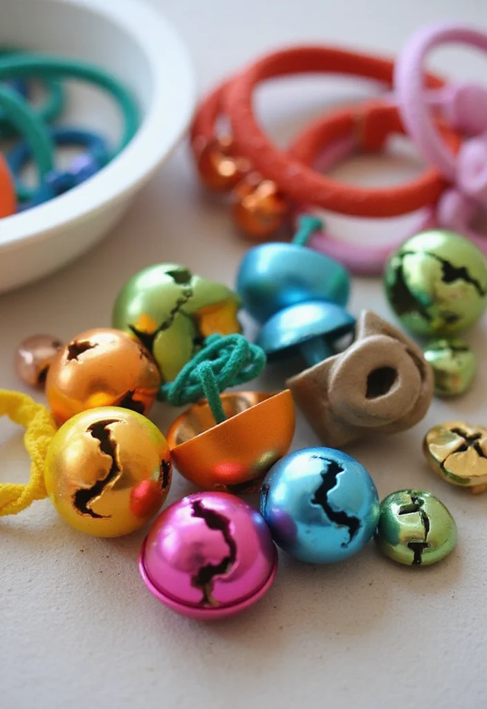 20 Easy Winter Crafts for Moms and Babies to Get Crafty This Christmas Season! - 7. Jingle Bell Bracelets