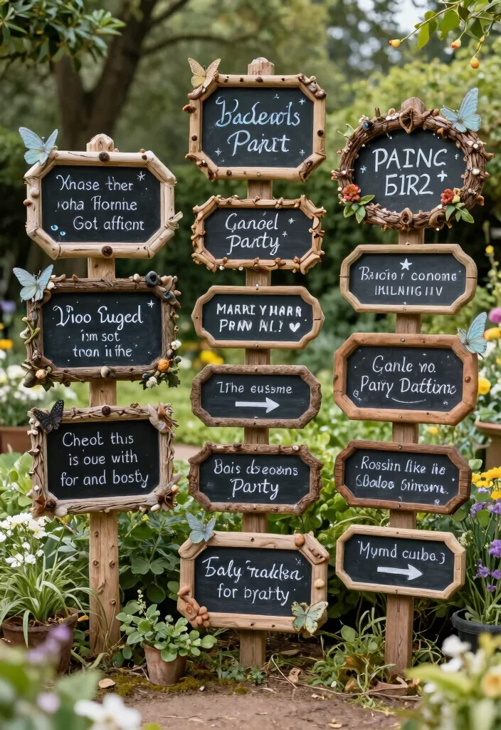 20 Enchanting Fairy Party Decorations That Will Make Your Celebration Magical! - 18. Creative Signage 1