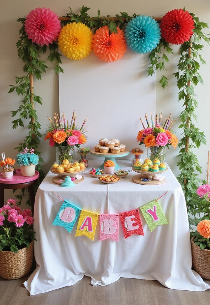 21 Dreamy Cloud Nine Baby Shower Themes You Can't Resist (Number 7 Is Pure Magic!) - 17. Art in Bloom