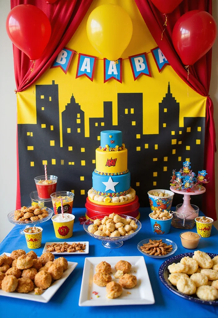 21 Dreamy Cloud Nine Baby Shower Themes You Can't Resist (Number 7 Is Pure Magic!) - 19. Comic Book Heroes