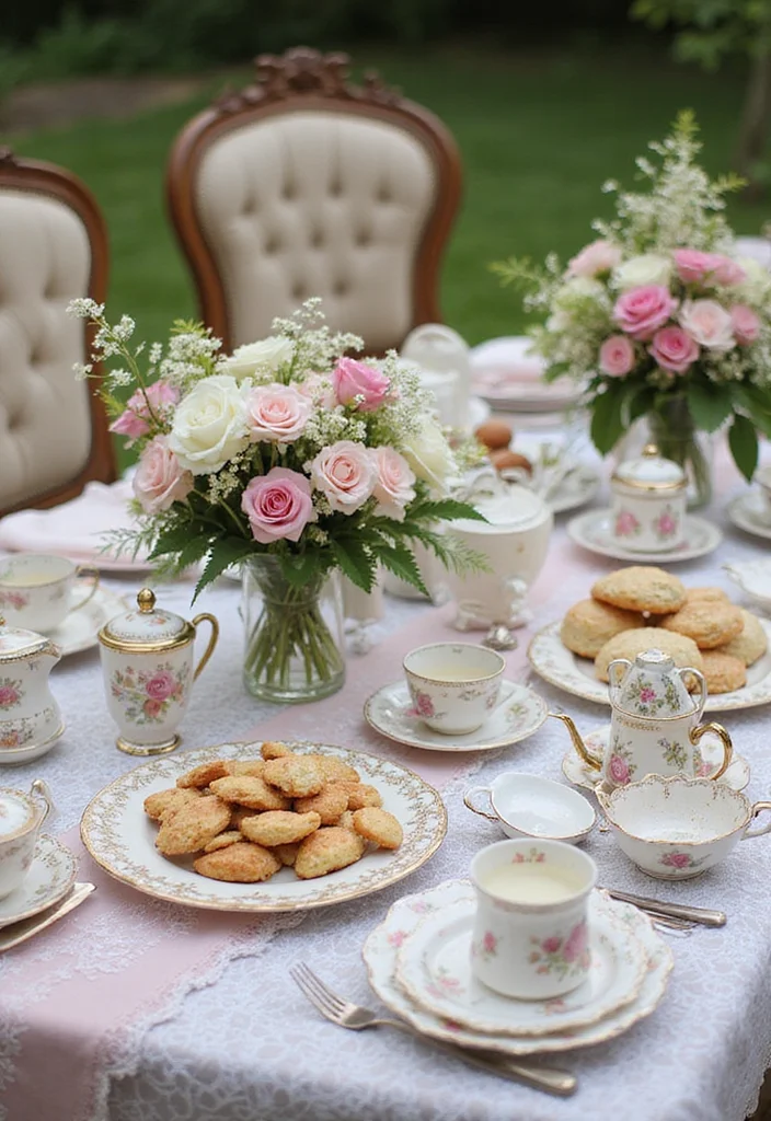 21 Dreamy Cloud Nine Baby Shower Themes You Can't Resist (Number 7 Is Pure Magic!) - 5. Vintage Tea Party